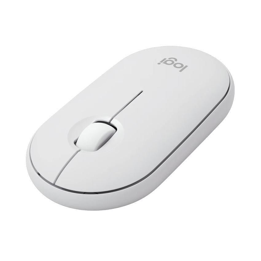 Chuột không dây Logitech Pebble M350s Màu Trắng (Wireless/Bluetooth) _ 910-006986