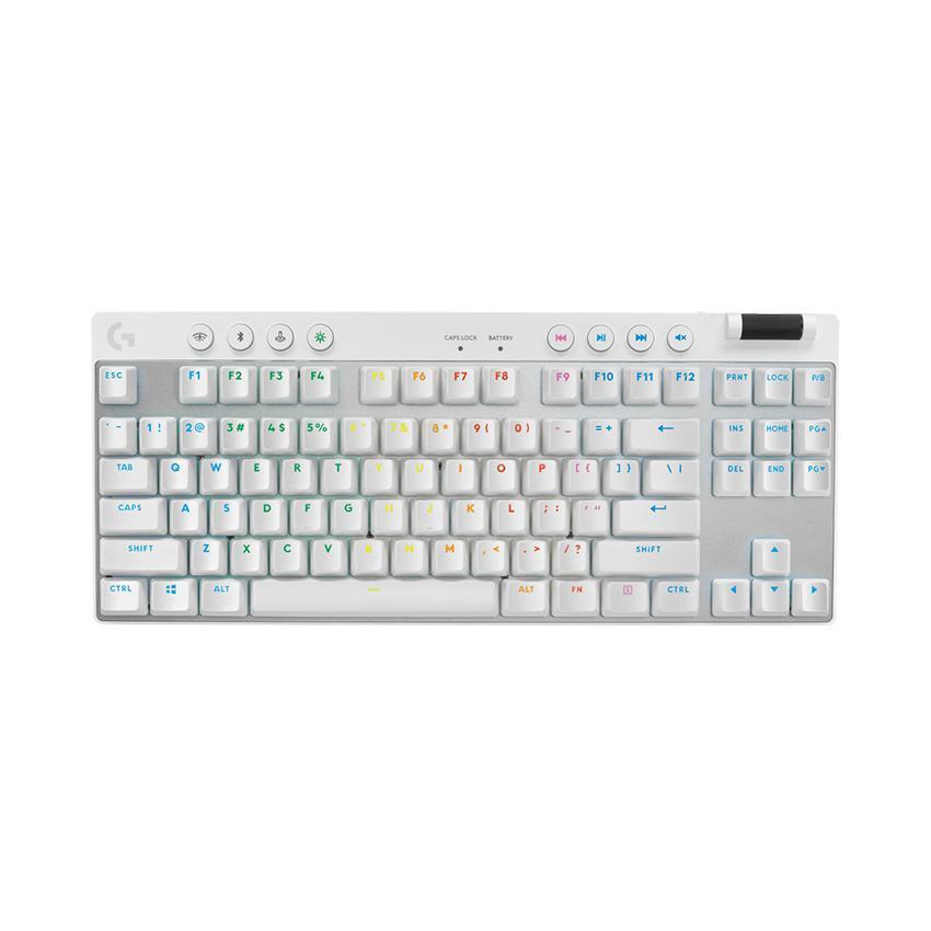 Bàn phím Gaming không dây Logitech Pro X TKL Lightspeed Màu Trắng Tactile Switch _ 920-012149