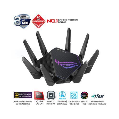 Router ASUS GT-AX11000 Pro (Tri-Band WiFi 6 gaming router, 2.5G port, 10G port, AiMesh)