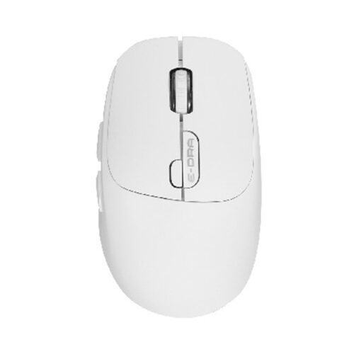 Chuột không dây Edra EM605W màu trắng (Bluetooth, 2.4Ghz)