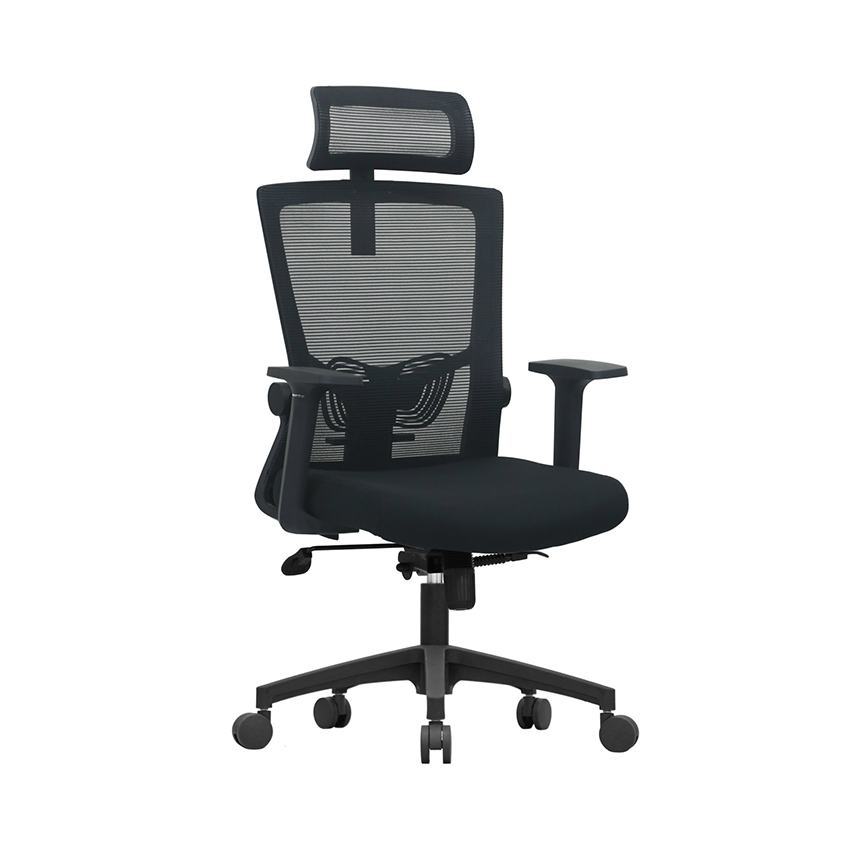 Ghế công thái học E-DRA EEC216 MÀU ĐEN (chân nhựa)