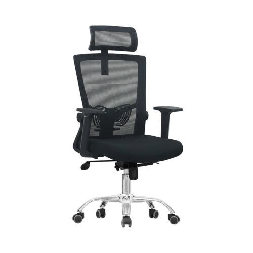 Ghế công thái học E-DRA EEC216 MÀU ĐEN (chân sắt)