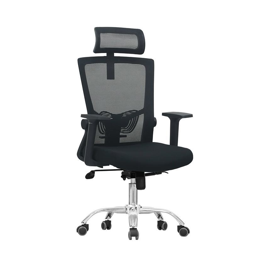 Ghế công thái học E-DRA EEC216 MÀU ĐEN (chân sắt)