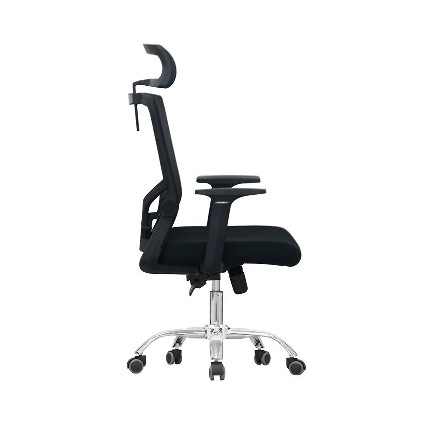 Ghế công thái học E-DRA EEC216 MÀU ĐEN (chân sắt)