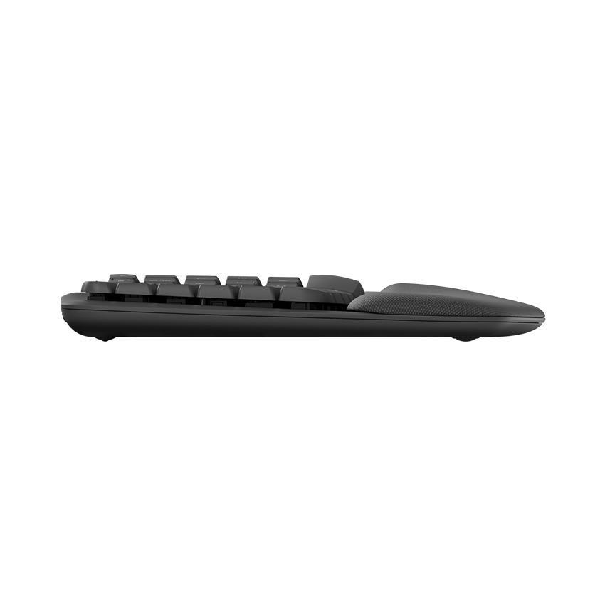 Bàn phím không dây Logitech Wave Keys Ergonomic Graphite