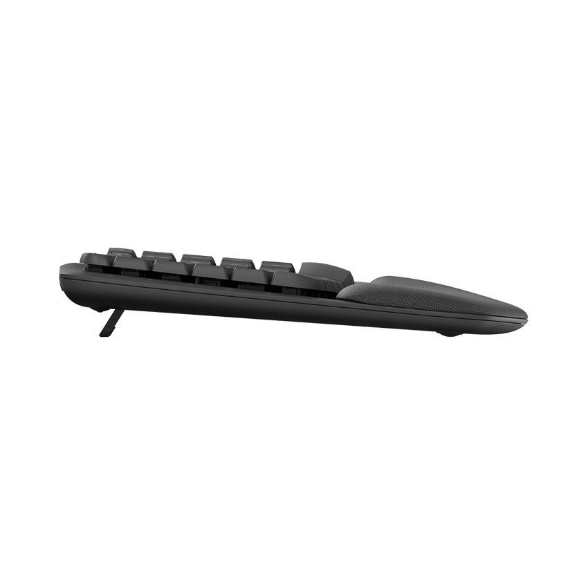 Bàn phím không dây Logitech Wave Keys Ergonomic Graphite