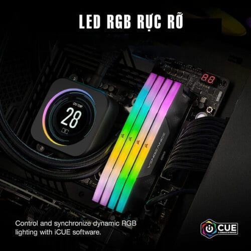 Ram Desktop Corsair Vengeance RGB White Heatspreader (CMH32GX5M2E6000C36W) 32GB (2x16GB) DDR5 6000MHz