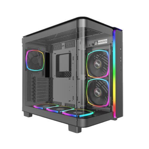 Vỏ Case MONTECH KING 95 PRO BLACK (ATX/Mid Tower/Màu Đen/6 Fan ARGB)