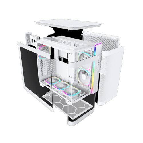 Vỏ Case MONTECH KING 95 PRO WHITE (ATX/Mid Tower/Màu Trắng/6 Fan ARGB)