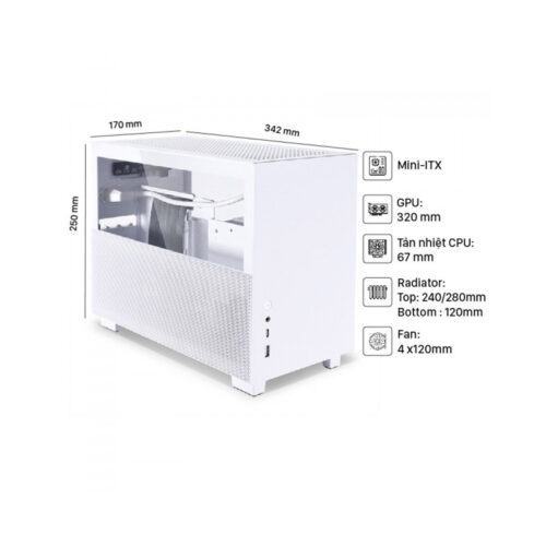 Vỏ Case LIAN-LI Q58W4 White (Mini Tower/Màu Trắng)