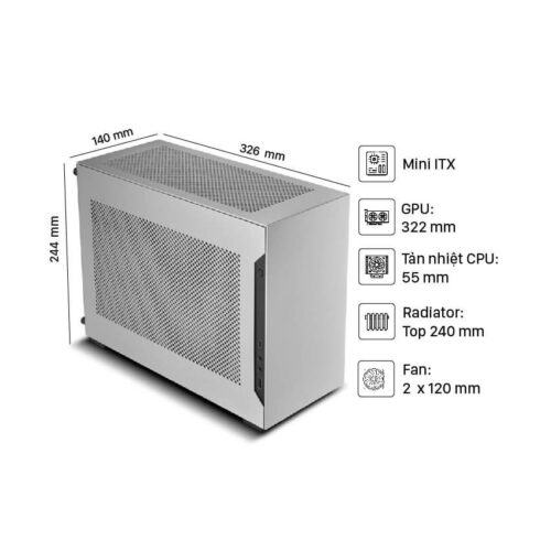 Vỏ case Lian Li A4H2O Black (PCIe 4.0 cable) - A4-H2O X4