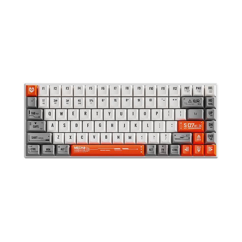 Bàn phím cơ Rapoo V700-8A Redline Edition _ White Orange (USB-C/Bluetooth/ Wireless 2.4 Ghz)