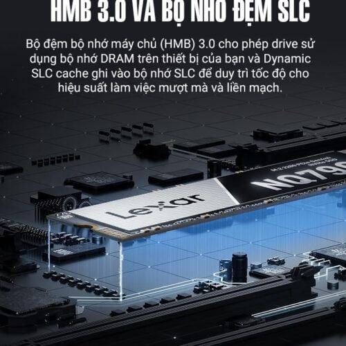 Ổ cứng SSD Lexar NQ790 2TB M.2 2280 PCIe 4x4 (Đọc 700MB/s - Ghi 6000MB/s) - (LNQ790X002T-RNNNG)