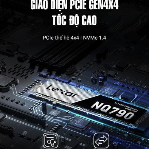 Ổ cứng SSD Lexar NQ790 2TB M.2 2280 PCIe 4x4 (Đọc 700MB/s - Ghi 6000MB/s) - (LNQ790X002T-RNNNG)