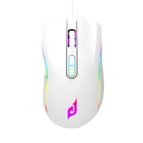 Chuột gaming không dây Edra EM624W trắng (USB Wireless 2.4Ghz/Bluetooth/RGB/Huano switch)