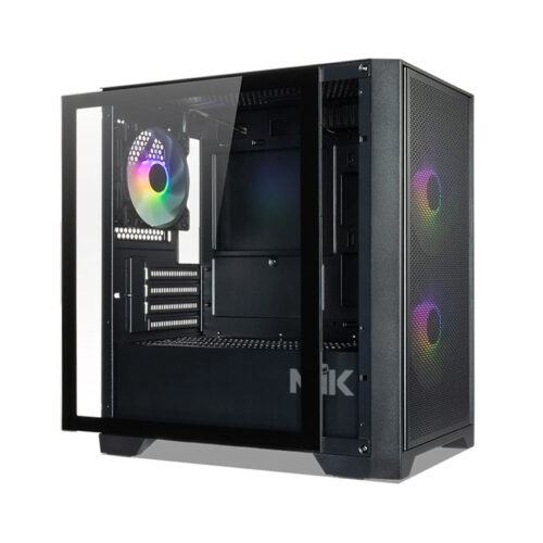 Vỏ Case MIK MORAX 3FA BLACK (Mini Tower/ Màu Đen/ 3 fan)