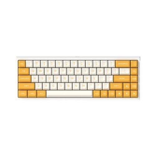Bàn phím Cơ FL-Esports FL680SAM White and Yellow, switch Gateron Silver - FL