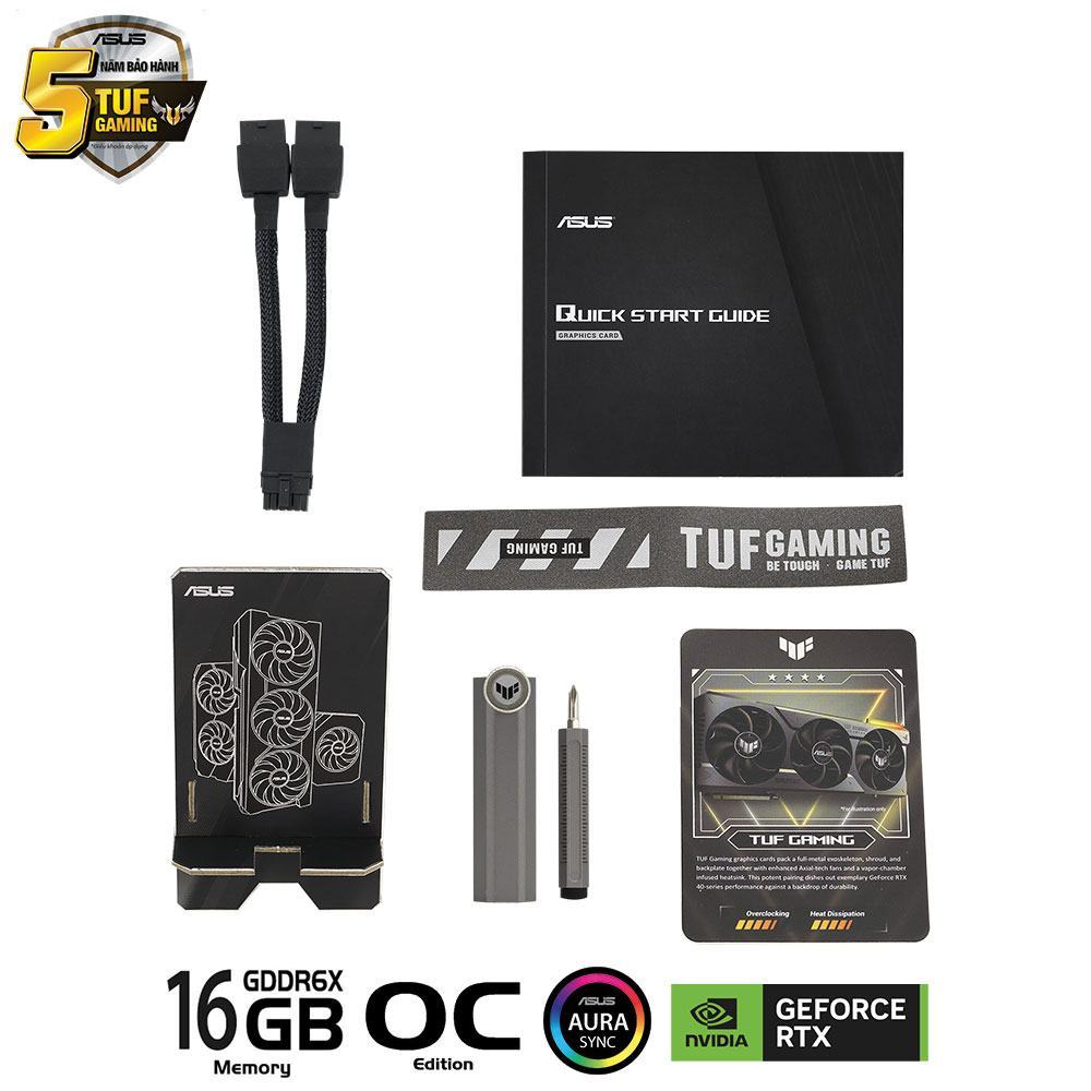 Card màn hình Asus TUF RTX 4070 Ti SUPER-O16G-GAMING