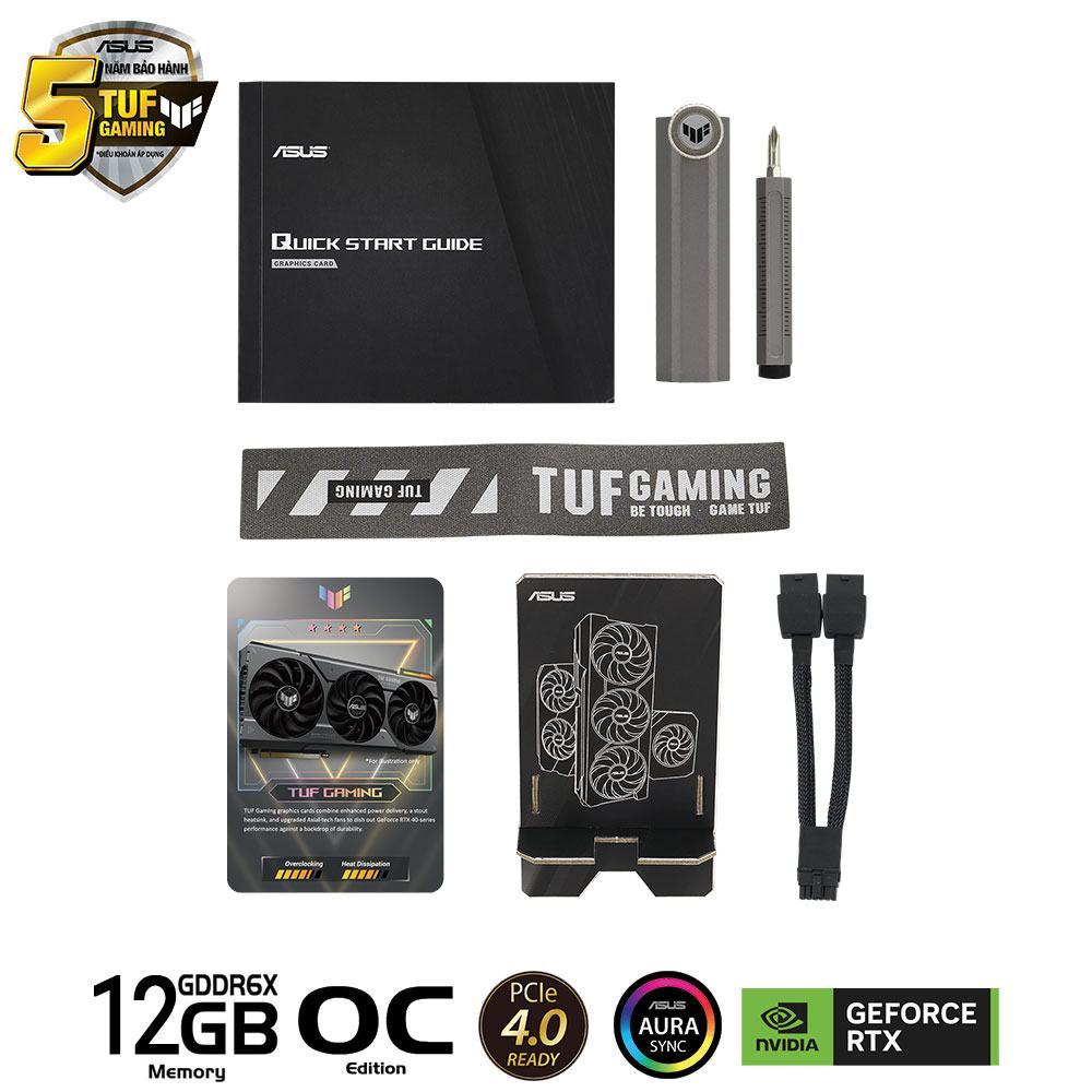 Card màn hình Asus TUF RTX 4070 SUPER-O12G GAMING