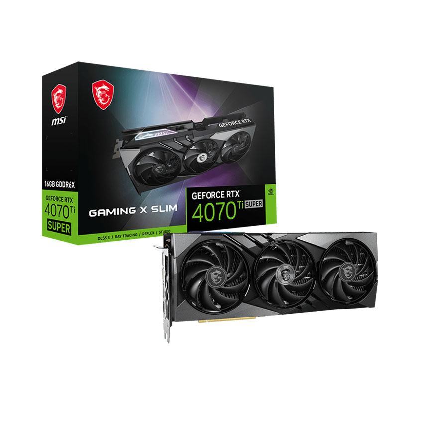 Card màn hình MSI RTX 4070 Ti SUPER 16G GAMING X SLIM