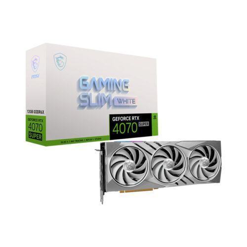 Card màn hình MSI RTX 4070 SUPER 12G GAMING X SLIM WHITE