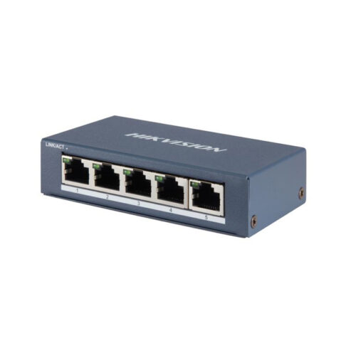 Switch 5 cổng HIKVISION DS-3E0505-E (5 ports Gigabit RJ45, vỏ kim loại)