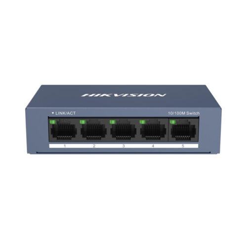 Switch 5 cổng HIKVISION DS-3E0105-O (5 ports 10/100M RJ45, Vỏ kim loại)