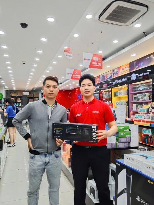 KHLMC Bàn phím gaming Corsair K70 MAX-BLK-MGX White-RGB