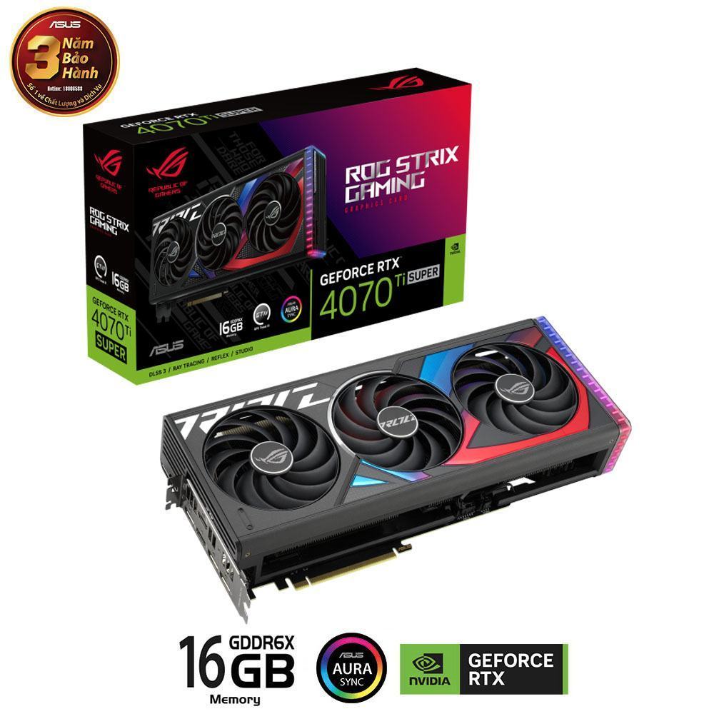 Card màn hình Asus ROG STRIX RTX 4070 Ti SUPER-16G-GAMING