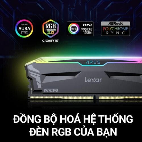Ram Desktop Lexar (LD5AU016G-R5600GDGA) 32GB (2x16GB) DDR4 5600Mhz