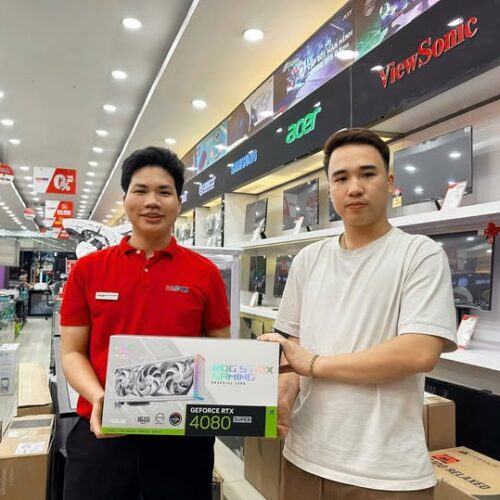 KHLMC Card màn hình Asus ROG STRIX RTX 4080 SUPER-O16G-WHITE