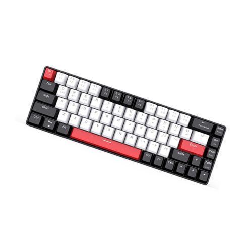 Bàn phím cơ không dây EDRA EK368L Black White Blue switch