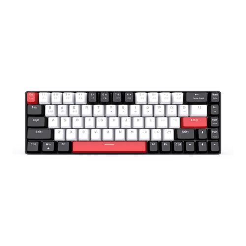 Bàn phím cơ không dây EDRA EK368L Black White Brown switch (Bluetooth, Wireless 2.4G)