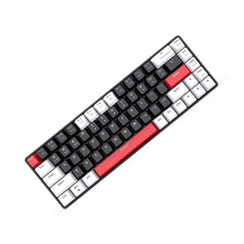 Bàn phím cơ không dây EDRA EK368L White Black Blue switch