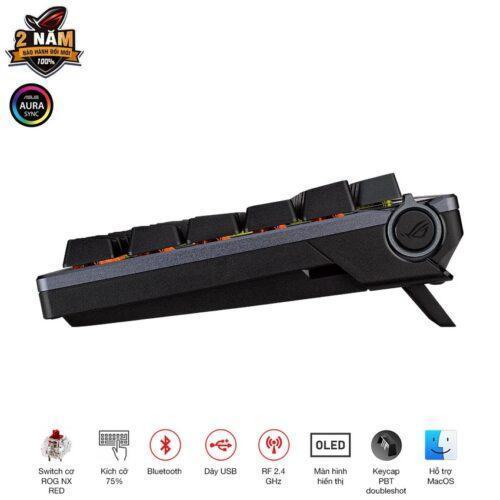 Bàn phím Gaming Asus ROG Azoth NX SM Black _ 90MP031B-BKUA01