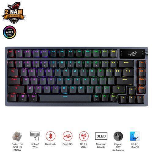 Bàn phím Gaming Asus ROG Azoth NX SW _ 90MP031A-BKUA01
