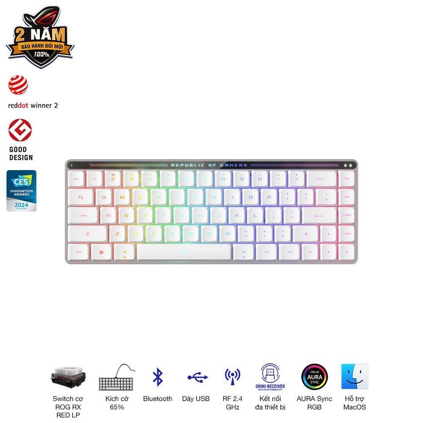 Bàn phím Gaming Asus ROG FALCHION RX LP BLUE _ 90MP03ED-BKUA10