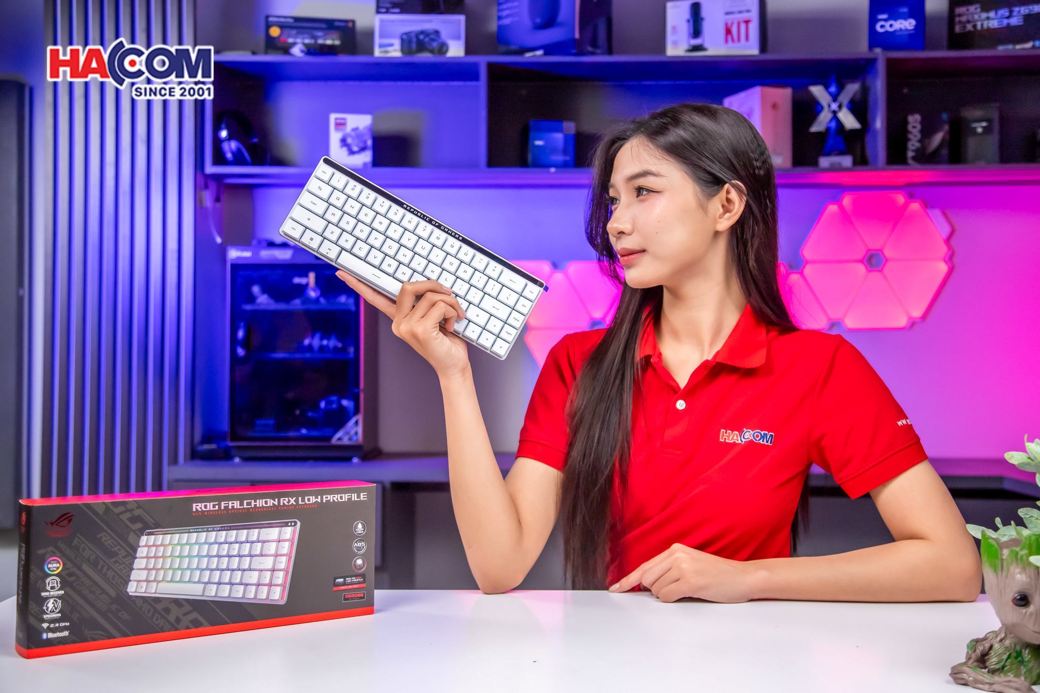 MCLMC Bàn phím Gaming Asus ROG FALCHION RX LP RED _ 90MP03EC-BKUA10