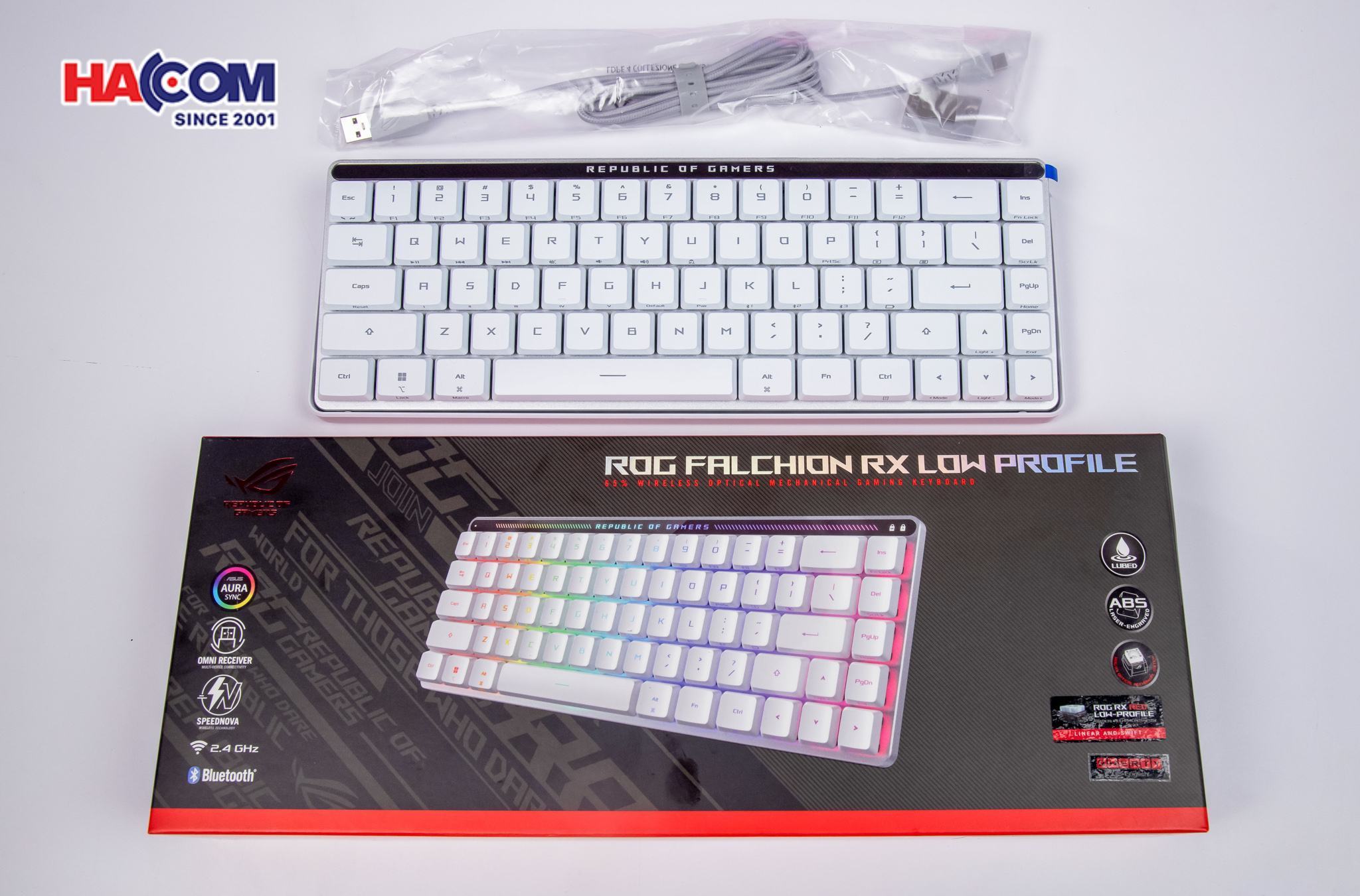 LMC Bàn phím Gaming Asus ROG FALCHION RX LP RED _ 90MP03EC-BKUA10