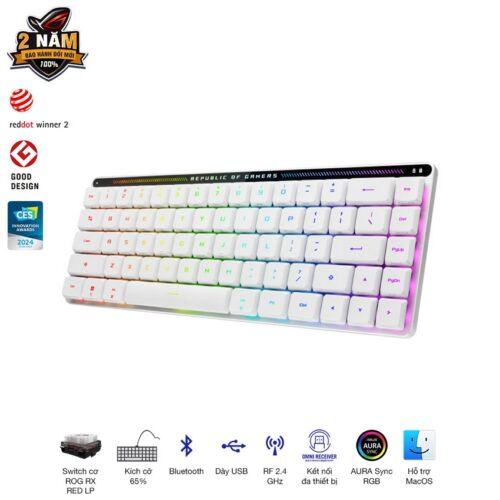Bàn phím Gaming Asus ROG FALCHION RX LP RED _ 90MP03EC-BKUA10
