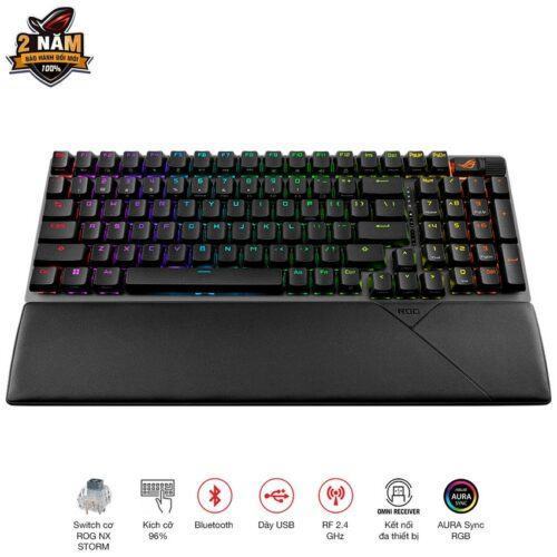 Bàn phím Gaming Asus ROG Strix Scope II 96 WL NX SM _ 90MP037B-BKUA00
