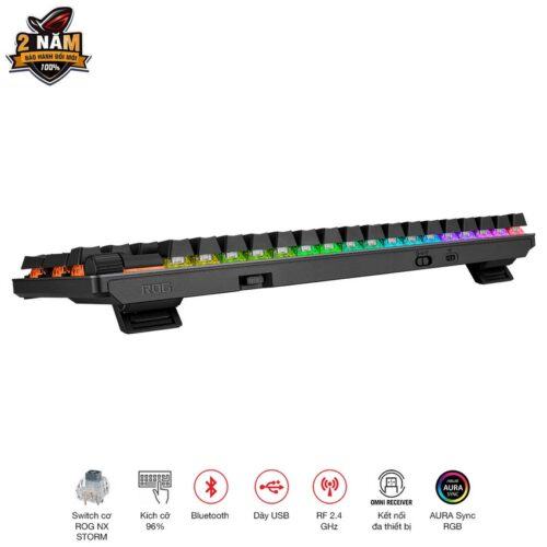 Bàn phím Gaming Asus ROG Strix Scope II 96 WL NX SM _ 90MP037B-BKUA00