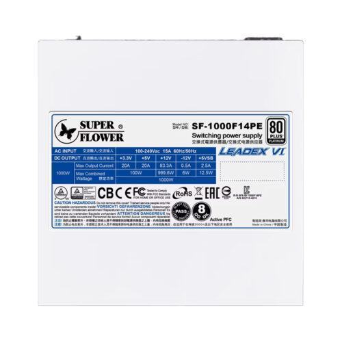Nguồn Super Flower LEADEX VI Platinum PRO 1000W White