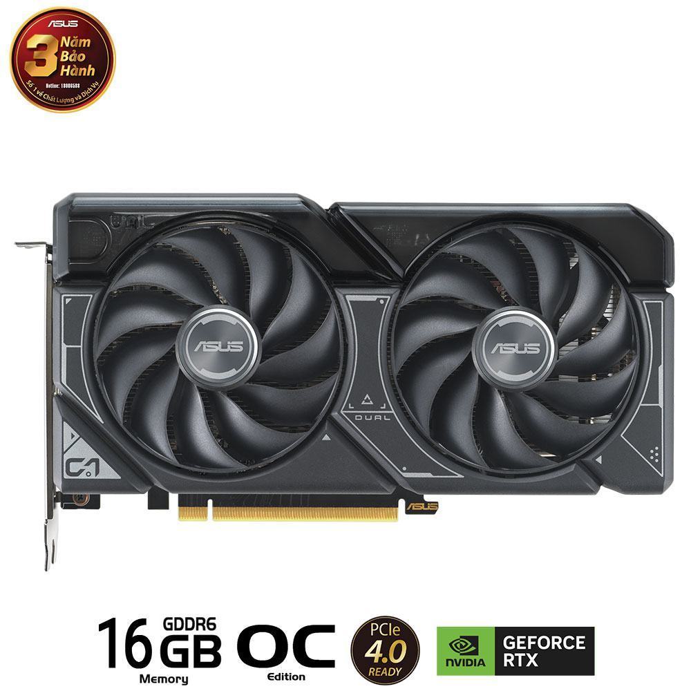 Card màn hình Asus DUAL-RTX 4060 Ti-O16G