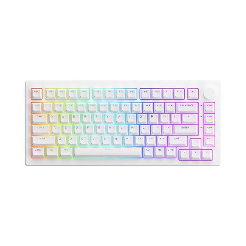 Bàn phím cơ AKKO 5075B Plus White (Akko switch v3 – Cream Yellow Pro)