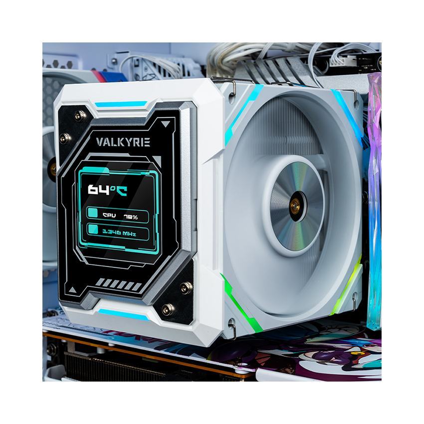 Tản nhiệt Khí VALKYRIE R125-W Mist Trắng