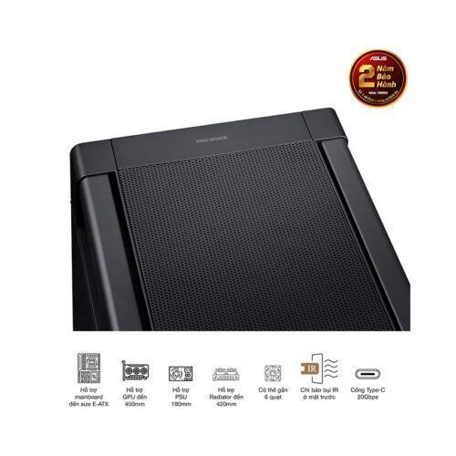 Vỏ Case Asus PA602 ProArt (eATX/Full Tower/ Màu Đen)