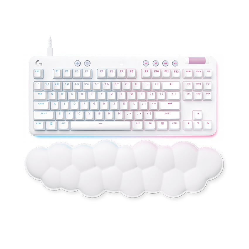 Bàn phím cơ có dây Logitech G713 RGB TKL Off White Linear (920-010679)