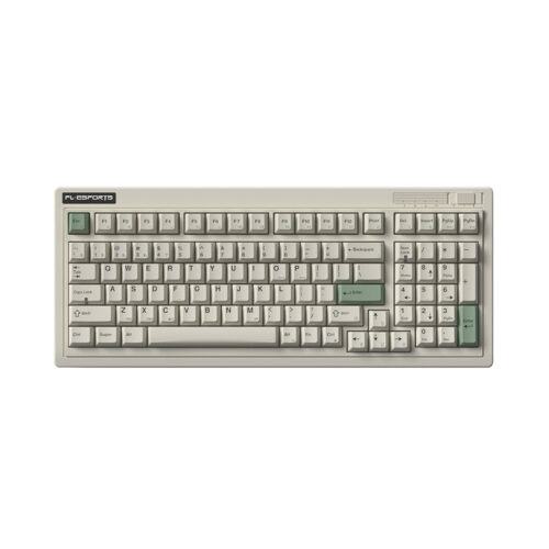 Bàn phím cơ FL-Esports OG98 Classic White 3 mode Kailh Coolmint V2 switch Led RGB (USB Type-C, 2.4G, Bluetooth)
