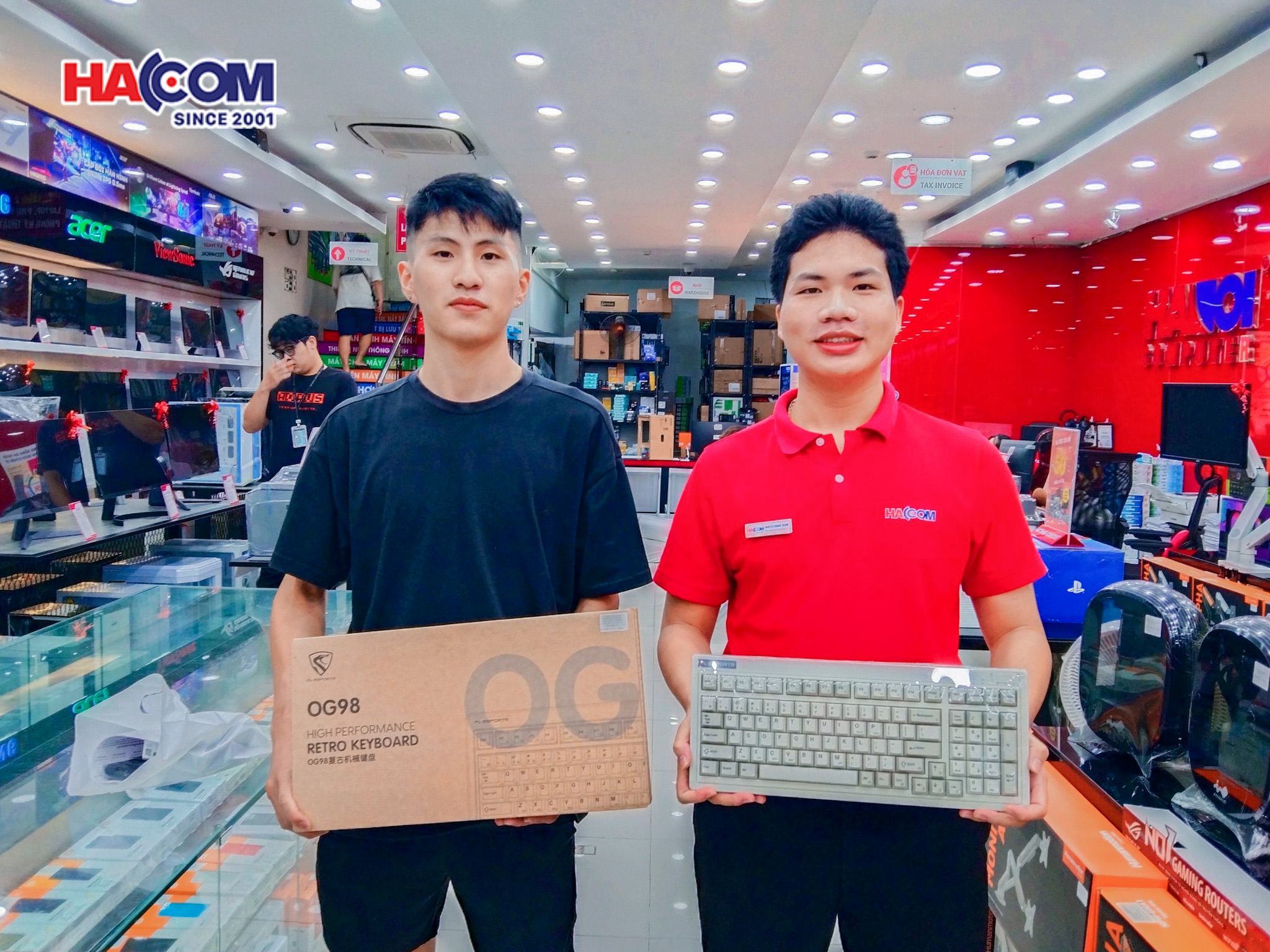 KHLMC Bàn phím cơ FL-Esports OG98 Classic White 3 mode Kailh Coolmint V2 switch Led RGB